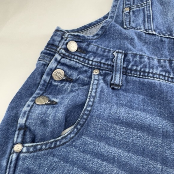 l.e.i. Denim - Women's l.e.i. Short Bib Denim Overalls sz Small *Cuffed* Shortalls